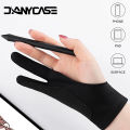 Anti-touch Two-Finger Hand Painting Gloves For iPad Xiaomi Samsung Palm Rejection Artist Glove Touchscreen Stylus Pen Supplies. 