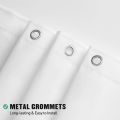Waterproof Shower Curtain Liner with Magnets & Metal Grommets, Plastic Mildew Resistant Bathroom Curtain for Bathtub Bath. 