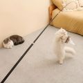 Four-Section Telescopic Cat Rod - Extendable, Cartoon Patterned, Metal Material. 