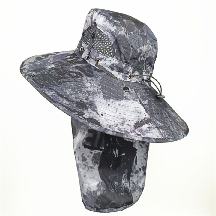 Anti-UV%20Wide%20Brim%20Sun%20Hat%20With%20Face%20Mask%20Adjustable%20Agricultural%20Work%20Hat%20Outing%20Hiking%20Fisherman%20Hat%20Breathable%20Beach%20Bucket%20-%20Image%206