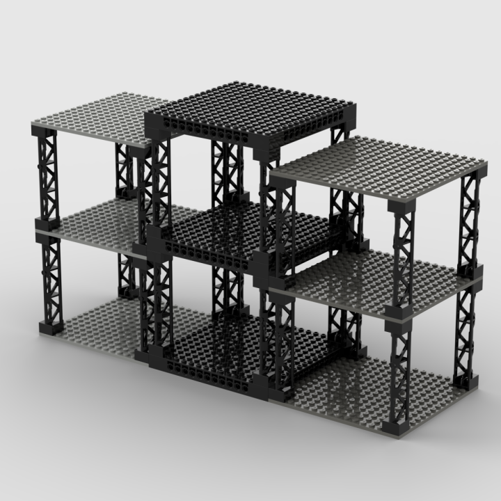 Multi functional Building Blocks Stackable Multi-Layer Desktop Storage ...