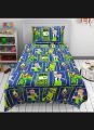 Premium Quality Ben 10 Cotton Bedsheet - Single/Double Unstitched Bedsheet with Color Warranty. 
