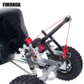 Serves/Winch Double Stent Rescue Truck/Tow Truck Crane Arm Wrecker Kit for 1/10 RC Crawler SCX10 TRX4 Capra LCG Chassis Tools.