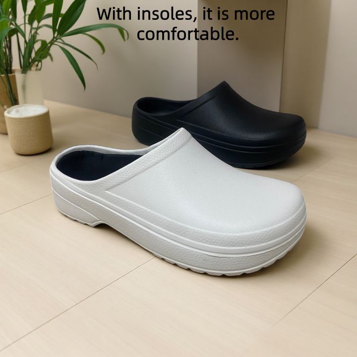 Women's Eva Nurse Clogs with Cushioning Insoles — Lightweight, Non-Slip Slip-On Medical Slippers Suitable for Hospital Indoor and Outdoor Use