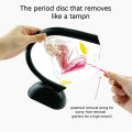 Women Menstrual Disc With Removal String Reusable Medical Grade Silicone High Cervix Period Disk Disco Menstruales Mujer. 