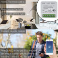 16A 20A Tuya WiFi Smart Switch Module with RF 433Mhz 2-way Control Breaker Relay Works with Alexa Google Home Smart Life APP. 
