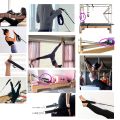 Double Ring Elastic Yoga Pilates Bed Exercise Accessory Ankle Buckle Pilates Stretch Strap Resistance Band elastic cord.