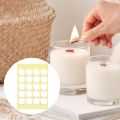 400PCS/100PCS Candle Wick Stickers Transparent Acrylic Heat Resistance Double-Sided Stickers for Candle Making Kit DIY Tool. 
