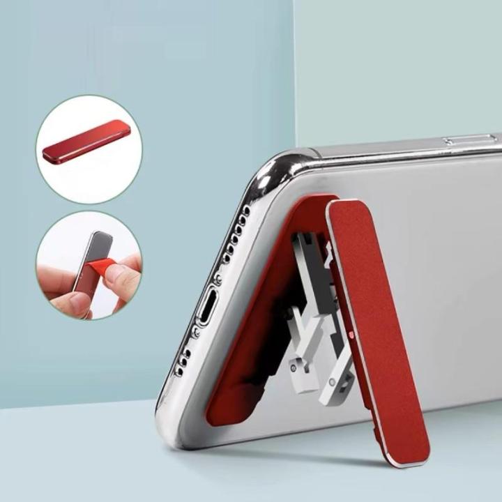 1/3PCS Mini Phone Holder Invisible Foldable Phone Stand Desktop Mount Material Holder Adjustable Angle For Cellphone Bracket