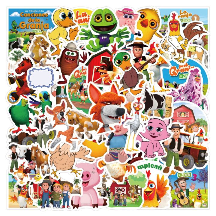 50PCS Cute La Granja de Zenón Stickers Decals For Phone Laptop Suitcase Notebook Skateboard Waterproof Sticker