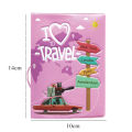 1 Piece I Love Travel 3D PVC Passport Case/Cover Passport Holder/Wallet School Supplies Stuff for Students. 