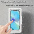 Fixed Universal Waterproof and Anti-fog Mobile Phone Case for Bathroom Shower Phone Holder Waterproof Can Touched Shower Phone. 