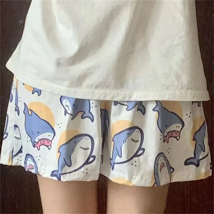 Sleeping%20Pants%20Men%20Cartoon%20Cute%20Shark%20Animal%20Pattern%20Loose%20Lightweight%20Breathable%20Elasticated%20Waistband%20Pajama%20Shorts%20Women%20-%20Image%206