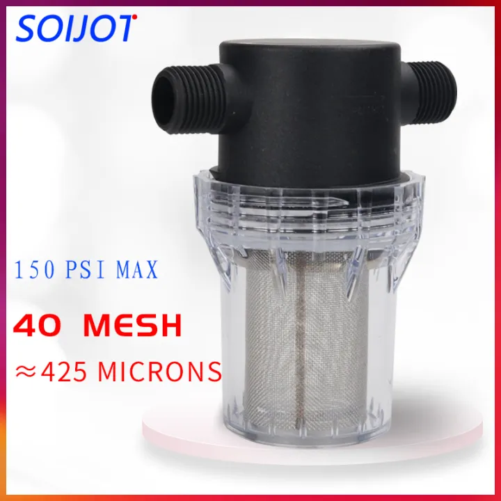 1 Inch Thread Filter 304 Stainless Steel Filter Screen 40 Mesh Pre-Filter Water Pump Filter ...
