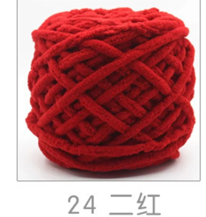100Gram Chunky Plush Yarns solid / multi color