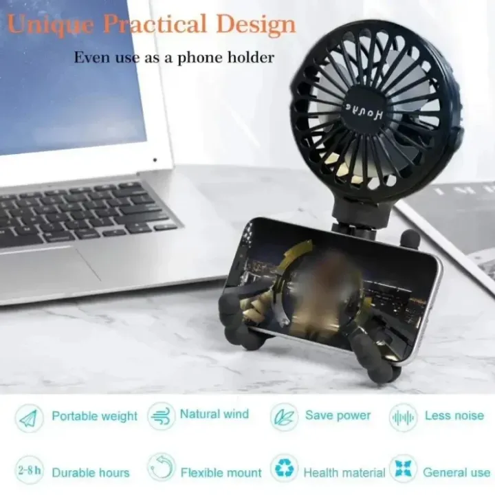 USB%20%20Handheld%20Folding%20Fan,Outdoor%20Baby%20Stroller%20Handheld%20Fan,%20Summer%20Mute%20Small%20Multifunctional%20Octopus%20Mini%20Fan%20-%20Image%204