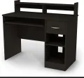Eson's Computer Desk with Drawers and Hutch, Wooden Student Desk for Small Space, Home Office Desk Writing Table for Bedroom. 