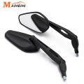 2Pcs Universial Motorcycle Rearview Mirror Scooter E-Bike Handlebar Rear View Side Mirror Electromobile Back Side Folding Mirror. 