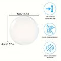 6pcs Door Handle Bumper Pad Self Adhesive Transparent Silicone Wall Protector Anti Bump Washable Reusable Round Door Stopper. 
