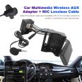 For Peugeot 207 307 407 308 For Citroen C2 C3 RD4 12Pin Bluetooth-Compatible Module Wireless Radio Stereo AUX-IN Audio Adapter. 