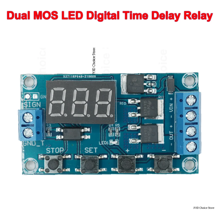 DC 5V-36V Trigger Cycle Delay Timer Switch Turn On Off Relay Module ...