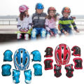 7Pcs Roller Skating Kids Boy Girl Safety Helmet Knee Elbow Pad Sets Cycling Skate Bicycle Scooter Helmet Protection Safety Guard. 