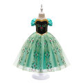 Full Printing Kids Cosplay Anna Princess Costume Fancy Birthday Carnival Party Prom Dress Toddler Role Play Clothing Outfits. 
