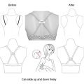 Women's Bra Hook Set with Cross Back Straps - Anti-Slip Invisible Clasp for Comfort & Elegance.