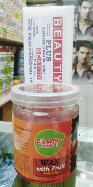 Cosmo%20Herbal%20Waxing%20Strip%2080%20pic%20+%20fruit%20Wax%20500gm%20-%20Image%203