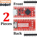 TENSTAR 2pcs NRF52840 Development Board Compatible With Nice!Nano V2.0 Bluetooth Split keyboard Pro Micro Red Board. 