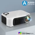 AUN A2000 Portable Projector LED Home Theater Projector Mini Cinema Smart TV Beamer Support 1080P Full HD Movie Play. 
