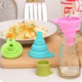 Kitchen Funnel Set, Kitchen Gadget Accessories Foldable Silicone Foldable Funnel for Filling Water Bottles With Liquid Transfer. 