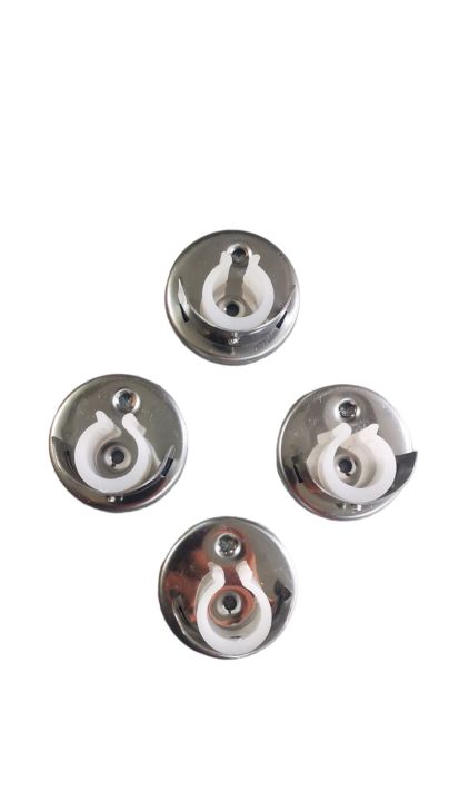 Inside Mount Curtain Rod Bracket Socket for Window Frame Closet and Shower Curtain Rod Pole End Support 2 Pieces For 3/4inch to 1inch