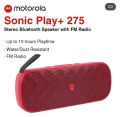 Motorola Sonic Play+275 Bluetooth Speeker (black)(red). 