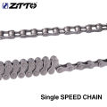 ZTTO Single Speed Bike Chains  1 Speed Silver  Mountain Cycling Bicycle Chain for City fixedgear Bicycle Parts. 