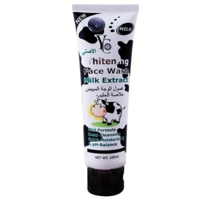 YC Deep Cleansing Whitening Milk Extract Face Wash-100 ml Best Quality