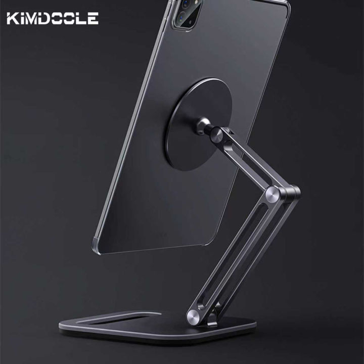 Kimdoole%20Metal%20Magnetic%20Tablet%20Stand%20Holder%20Pad%20Folddable%20Support%20for%20iPad%20Air%20Pro%2012%20Mini%20%20%20Accessories%20-%20Image%205