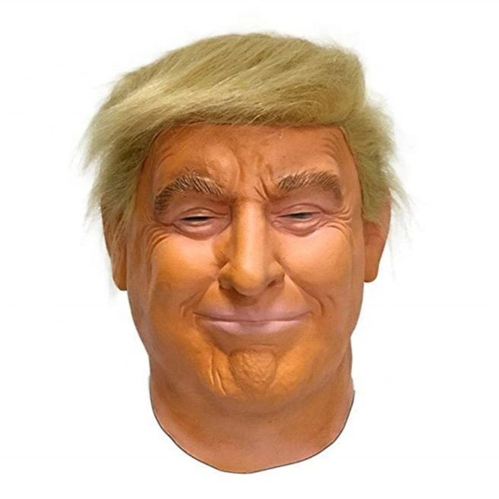 Trump Latex Full Head Face Human Mask for Mask Festival Halloween ...