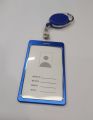 Aluminum alloy metal id card holder with yoyo hook Holder..