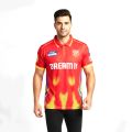 Punjab Kings Premium Jersey 2026 2027 PK Half Sleeve Collar Polo IPL Cricket Shirt Men Fan Wear. 