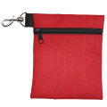 Golf Tee Pouch, Zipper Golf Ball Bag with Metal Lobster Claw Clip for Men Women Valuables Holder. 