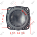 Okmusic 3 inch 4Ω 30W subwoofer 3 inch SU 3 inch speaker, 3 inch bass speaker, 3 inch bass subwoofer, car audio speakers. 