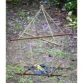 Birds Swing and Feeder | Birds Natural hanging toy and feeder | size top 12x12inch, bottom 6x6inch|. 