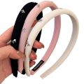 1PC Generic Women's Headband Set, 3 Pieces, White, Pink, Black, with Bow Accents. 