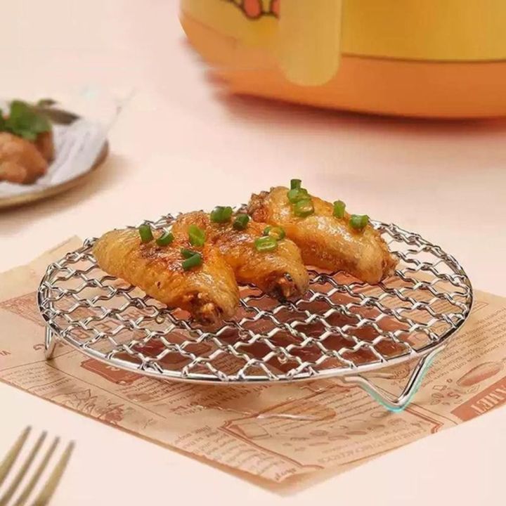 Portable%20Round%20Air%20Fryer%20Rack%20Stainless%20Steel%20Stackable%20Grid%20Grill%20with%20Foot%20Cooling%20Rack%20Home%20Kitchen%20Oven%20Steamer%20Cooker%20-%20Image%205