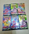 Pokemon 6 Sachet Pack ( Each Sachet 8 Cards ). 