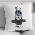Big Hug Pattern Printed Peachskin Pillow Case Kawaii Pillowcases for Bedroom Cafe Sofa Decor Cushion Cover Home Decoration Gifts. 