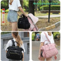 Fashion Diaper Bag for Newborn Baby Waterproof Light Weight Protable Mommy Diaper Backpack for Quick Outing Nappy Changing Bag. 