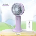 3 Speed Quiet Small Handheld Portable Electric Fan Stand Desk Usb Rechargeable Sports Pocket Mini Fan.