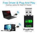 600Mbps USB WiFi Bluetooth 4.2 Adapter 2in1 Dongle Dual Band 2.4G&5GHz Network Wireless Wlan Receiver For Win7/8/10 Delver Free. 